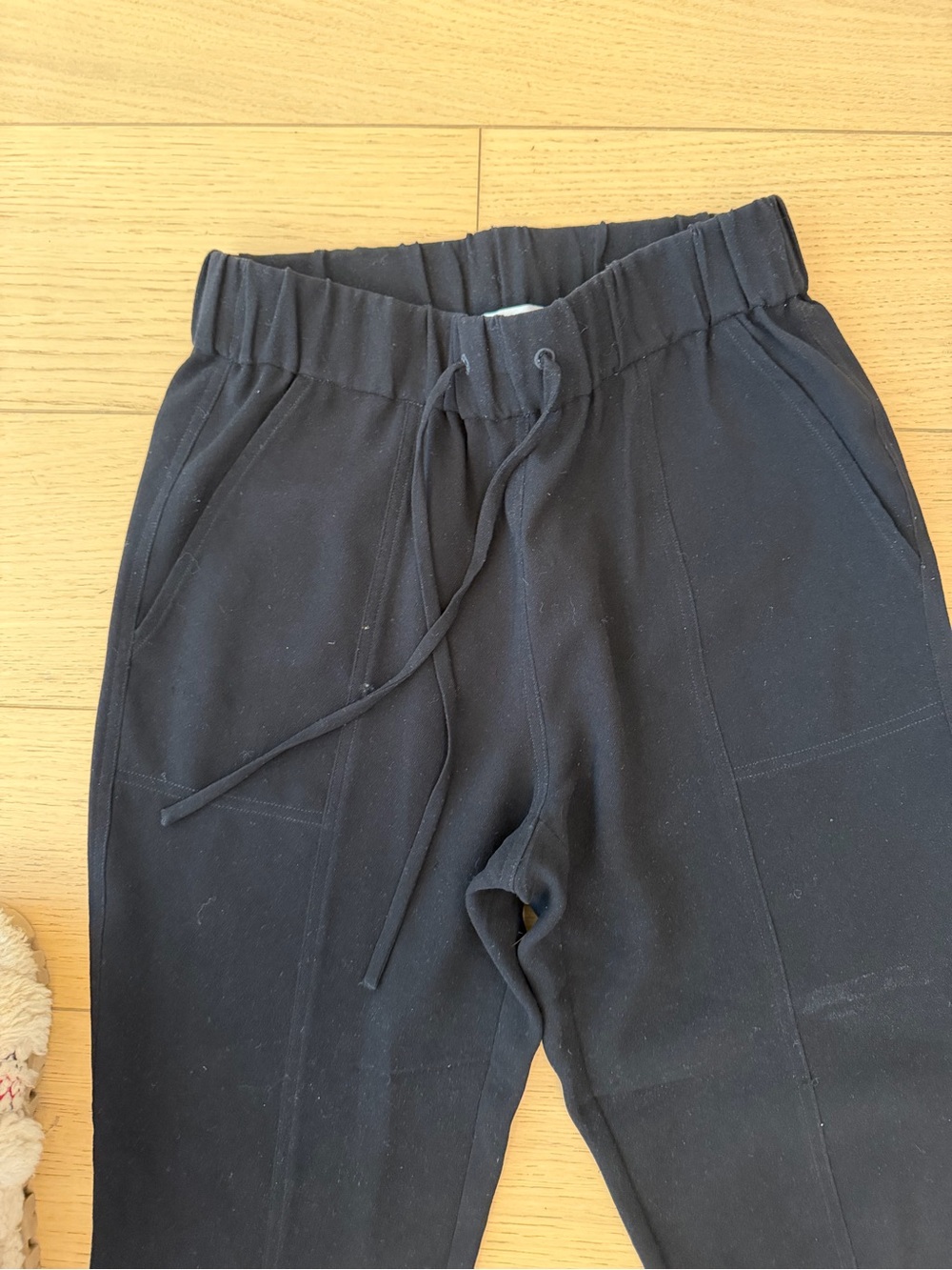 Black Jogger Work Pant with Elastic